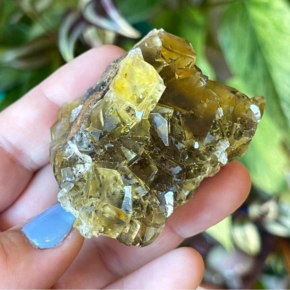 💛Fluorescent Fluorite Crystal Cluster Specimen, Namibia💛